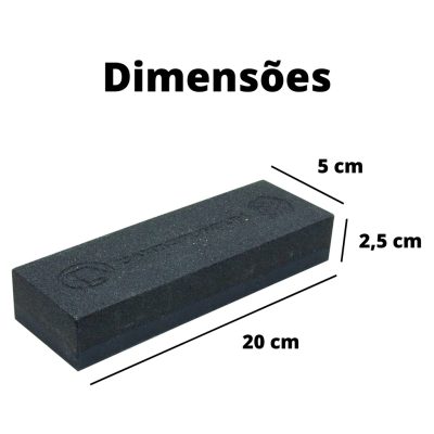 Pedra Profissional de Afiar Amolar Facas Grande com Lâmina Dupla Face 20 cm Carborundum - Image 2