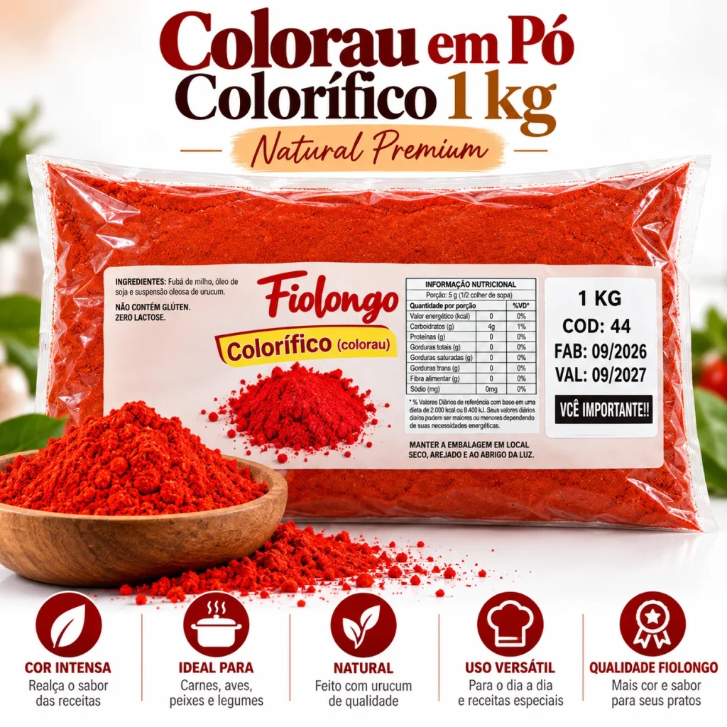Colorau em pó colorífico 1 kg Natural Premium – capa do produto