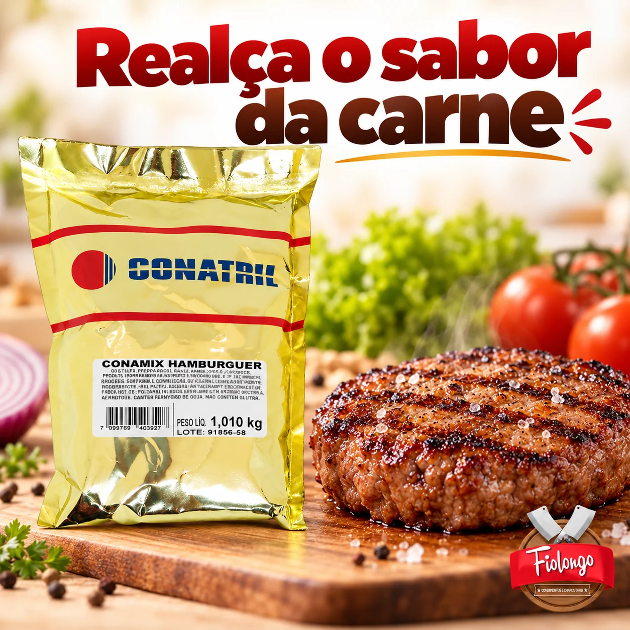 Conamix Hambúrguer condimento completo 1 kg – foto 3