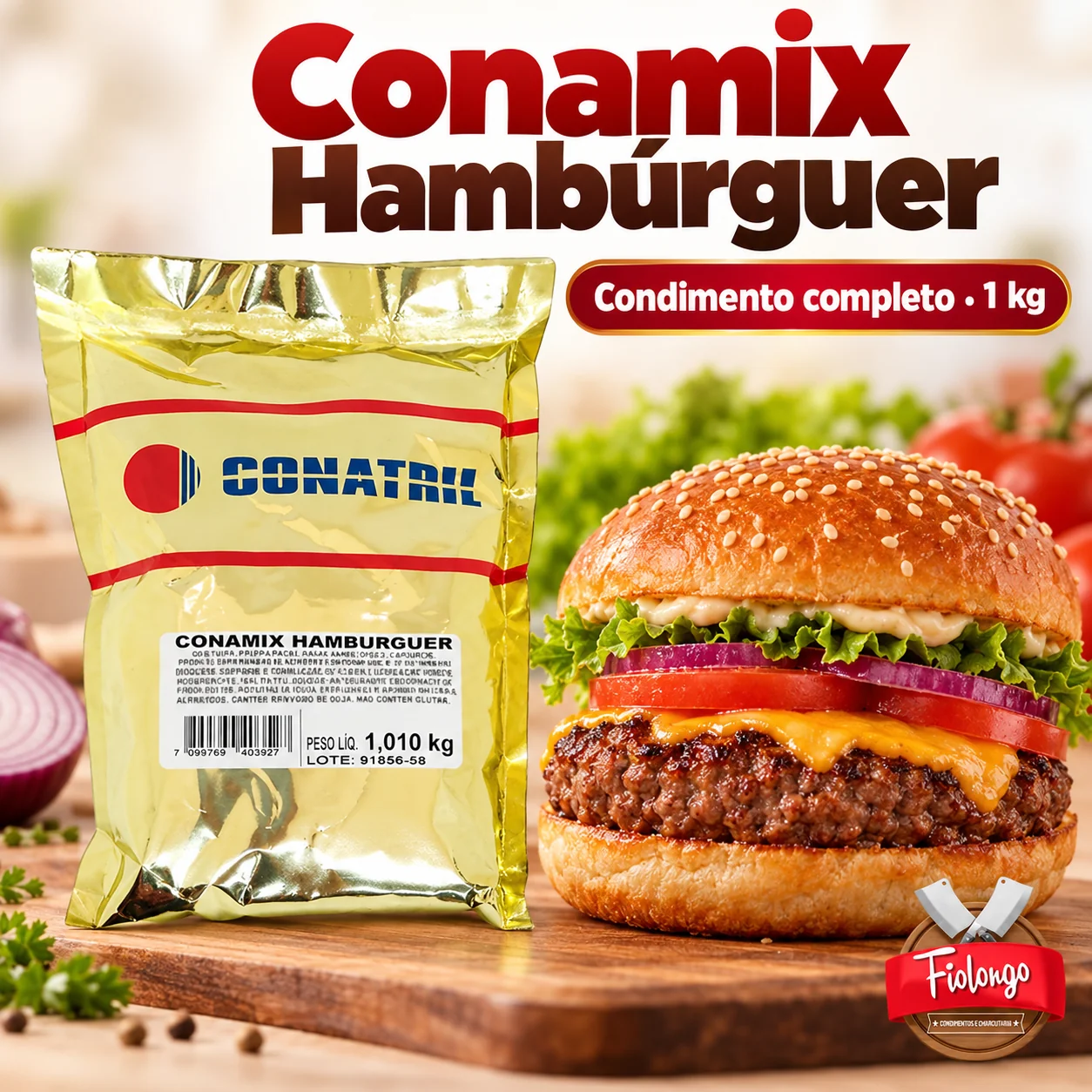 Conamix Hambúrguer condimento completo 1 kg – capa do produto