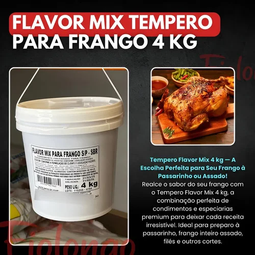 Tempero Flavor Mix para Frango 4kg - detalhe do produto