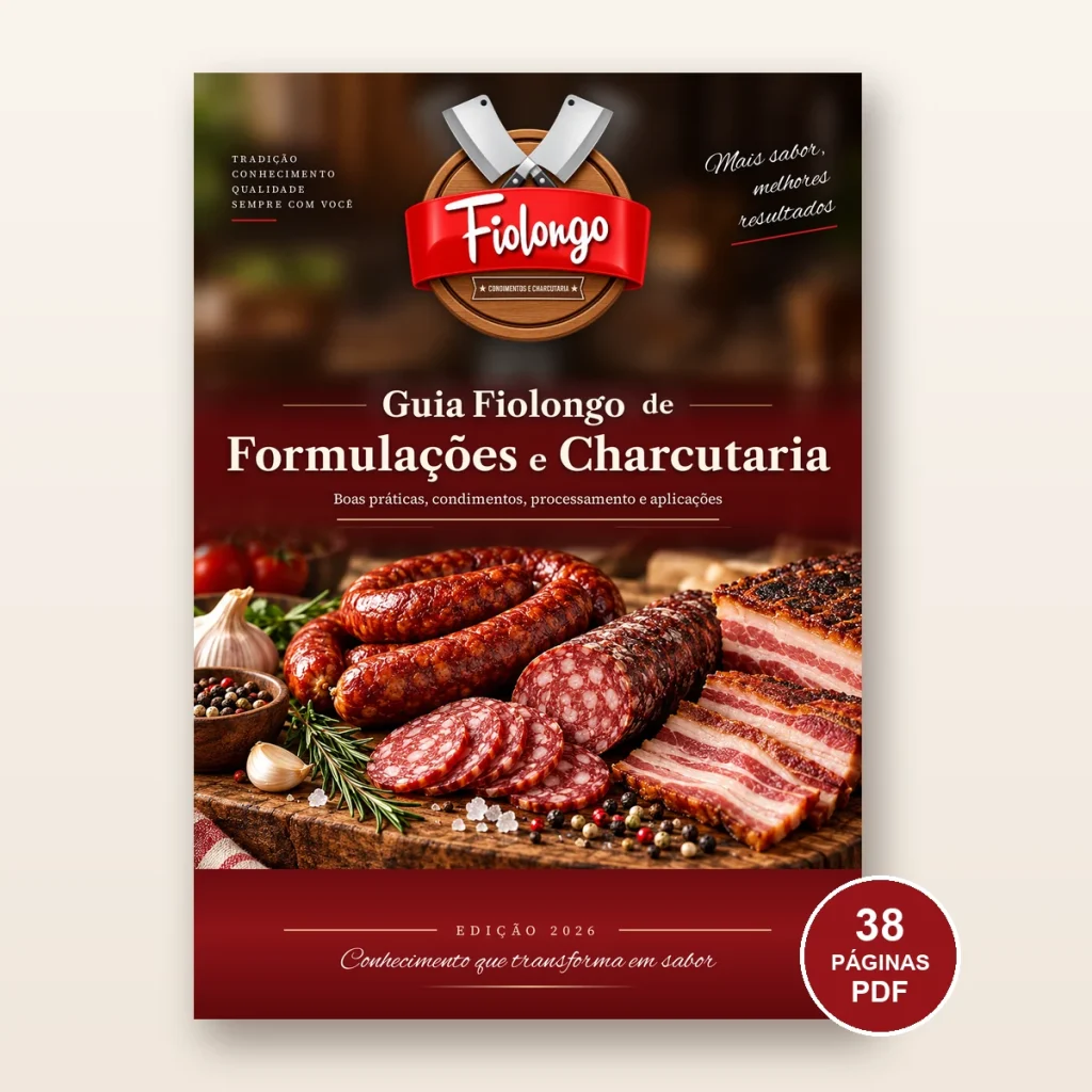 Capa do Guia Fiolongo de Formulações e Charcutaria – Edição 2026